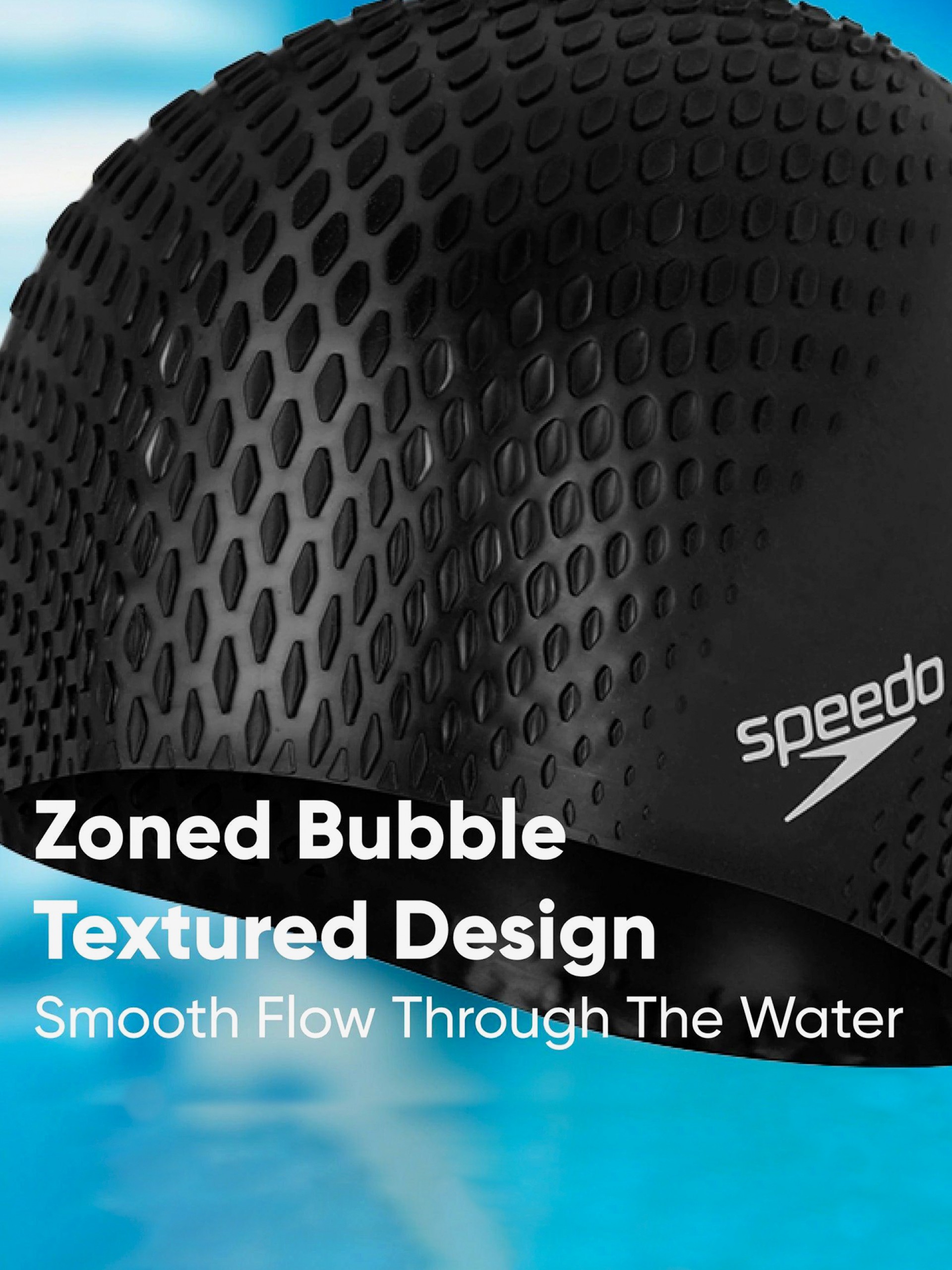 Speedo Bubble Active + Black Swimming Cap