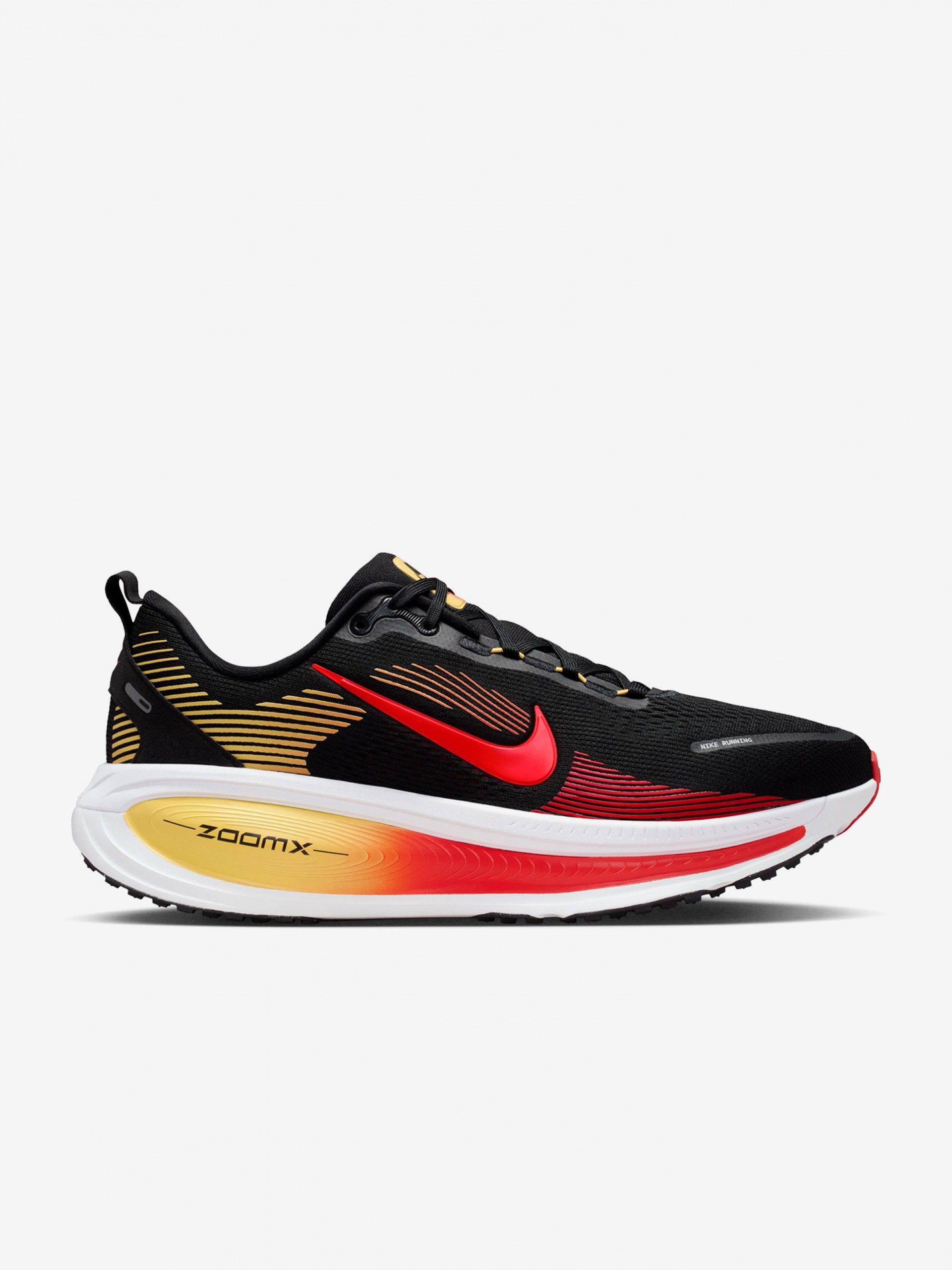 Nike Vomero 18 Black, Red and Yellow Running Trainers For Men