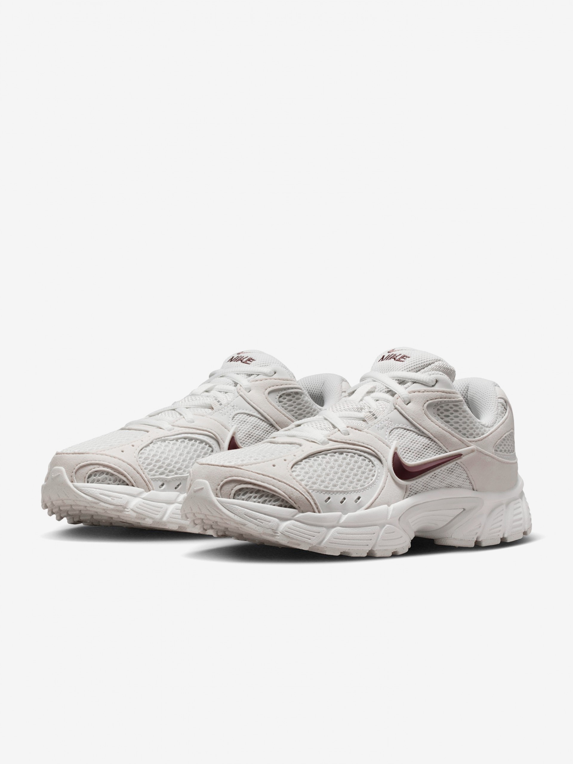 Sapatilhas Nike V5 RNR Brancas, Bege e Bordeaux Com Camurça Para Mulher
