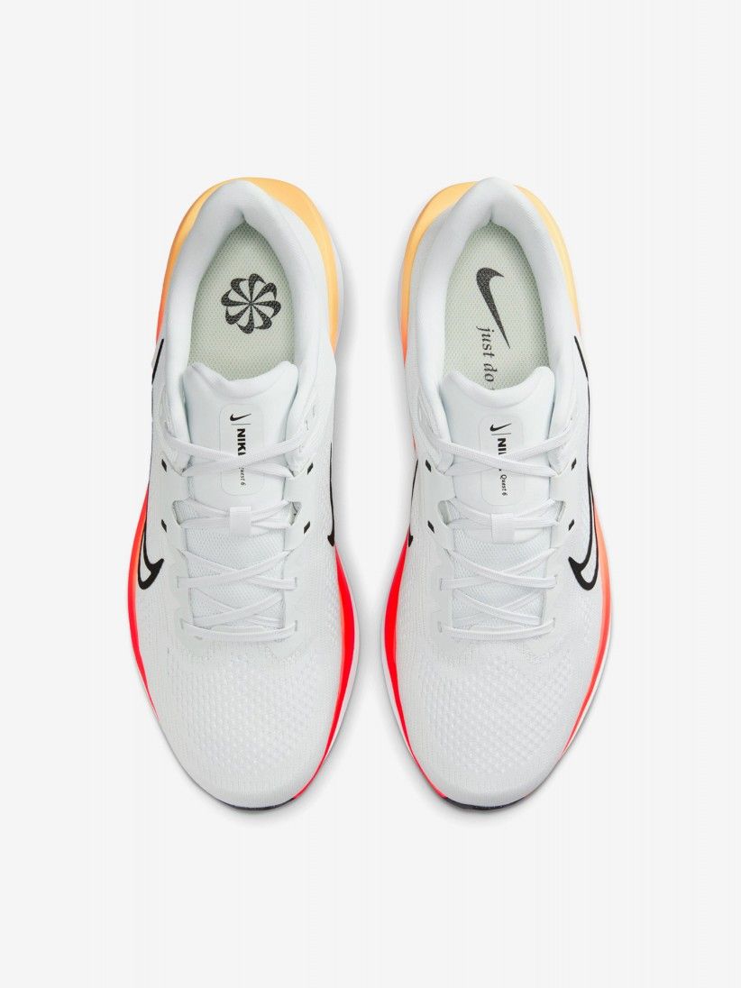 Sapatilhas de Running Nike Quest 6 Brancas, Vermelhas e Amarelas Para Homem