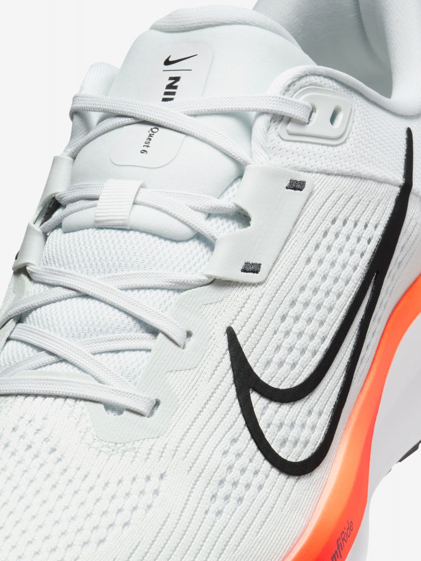 Sapatilhas de Running Nike Quest 6 Brancas, Vermelhas e Amarelas Para Homem