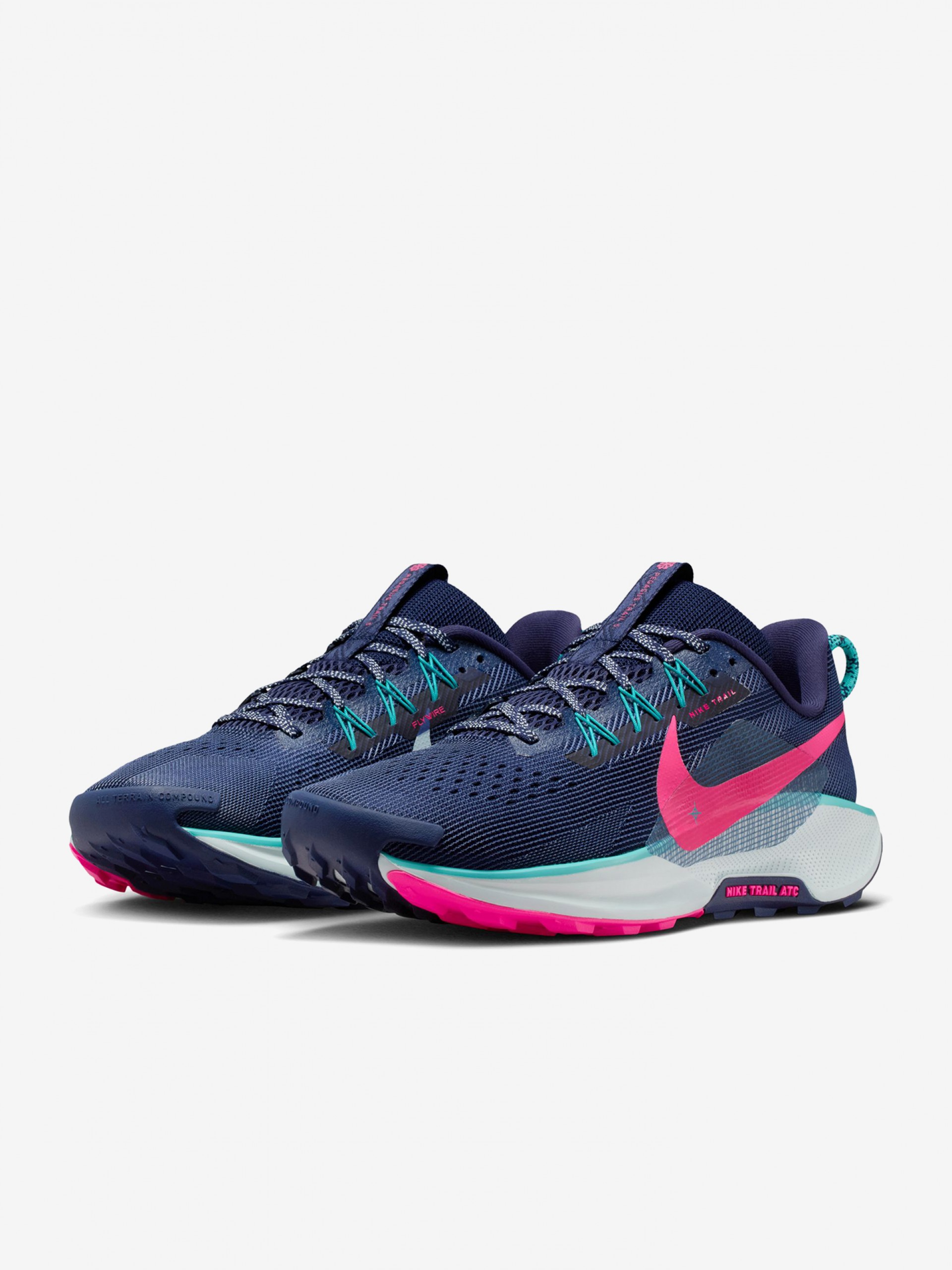 Nike Pegasus Trail 5 Blue and Pink Trail Trainers For Men