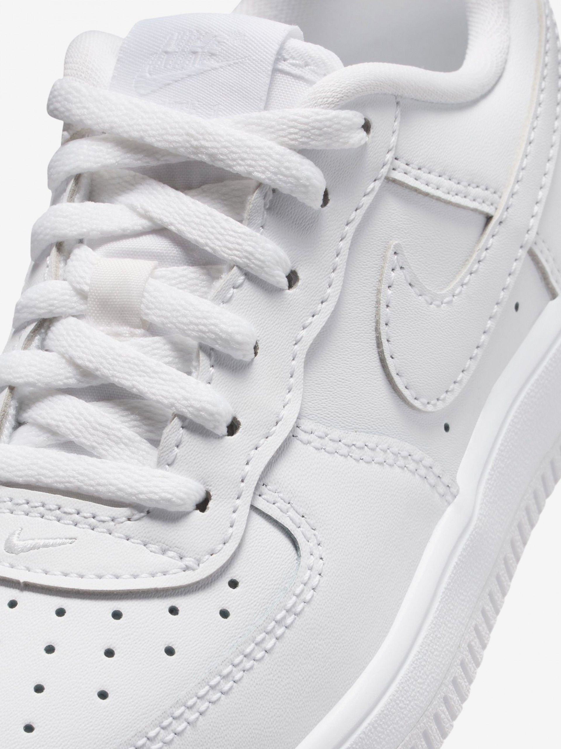 Nike Force 1 Low White Sneakers For Children