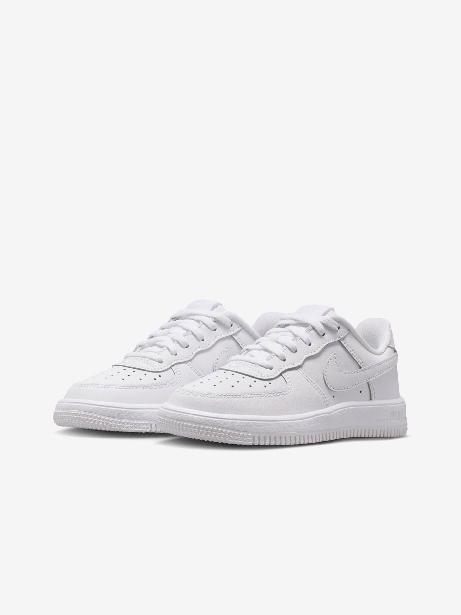 Nike Force 1 Low White Sneakers For Children