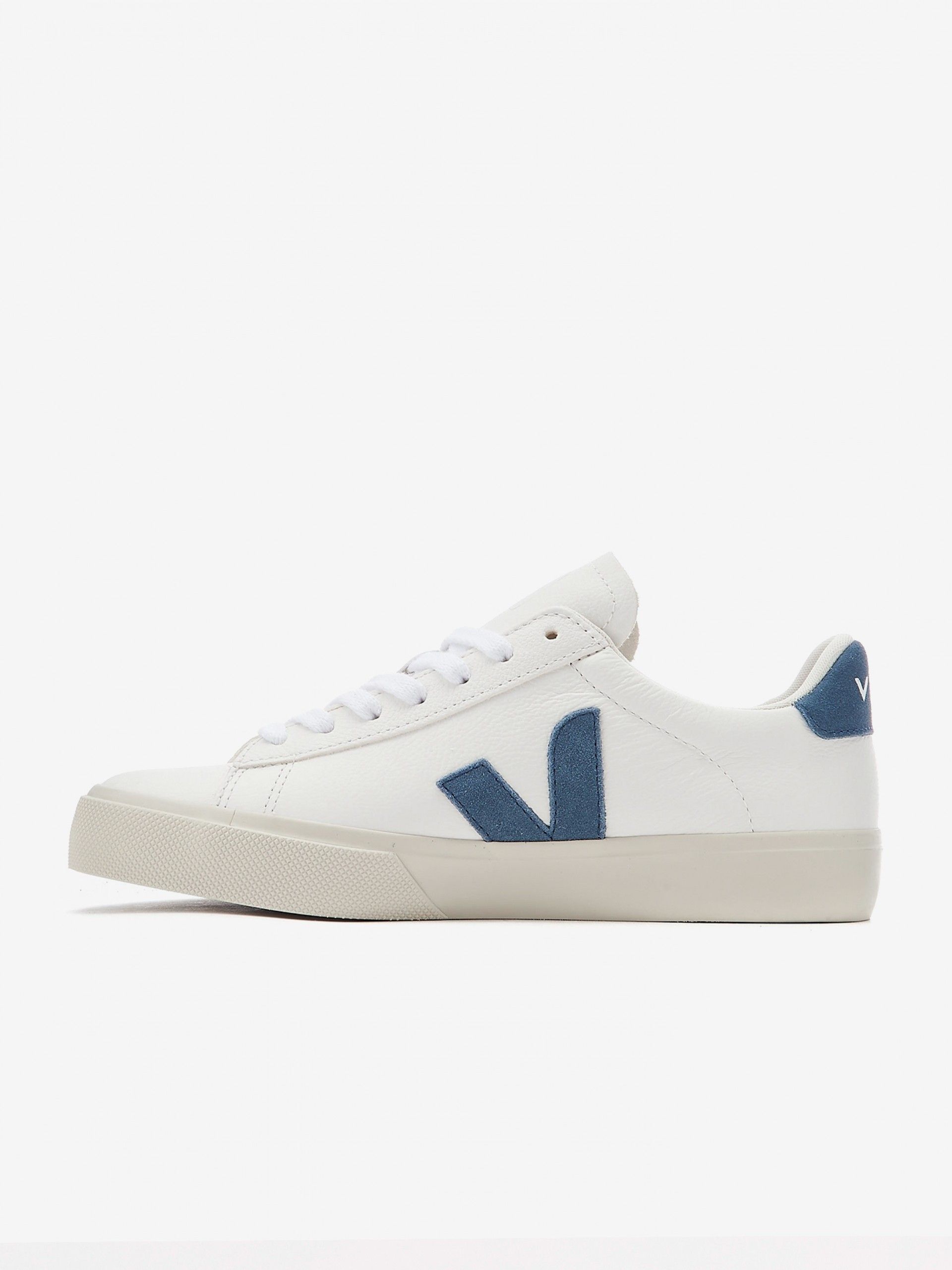 Zapatillas VEJA Campo Chromefree Leather Blancas y Azules