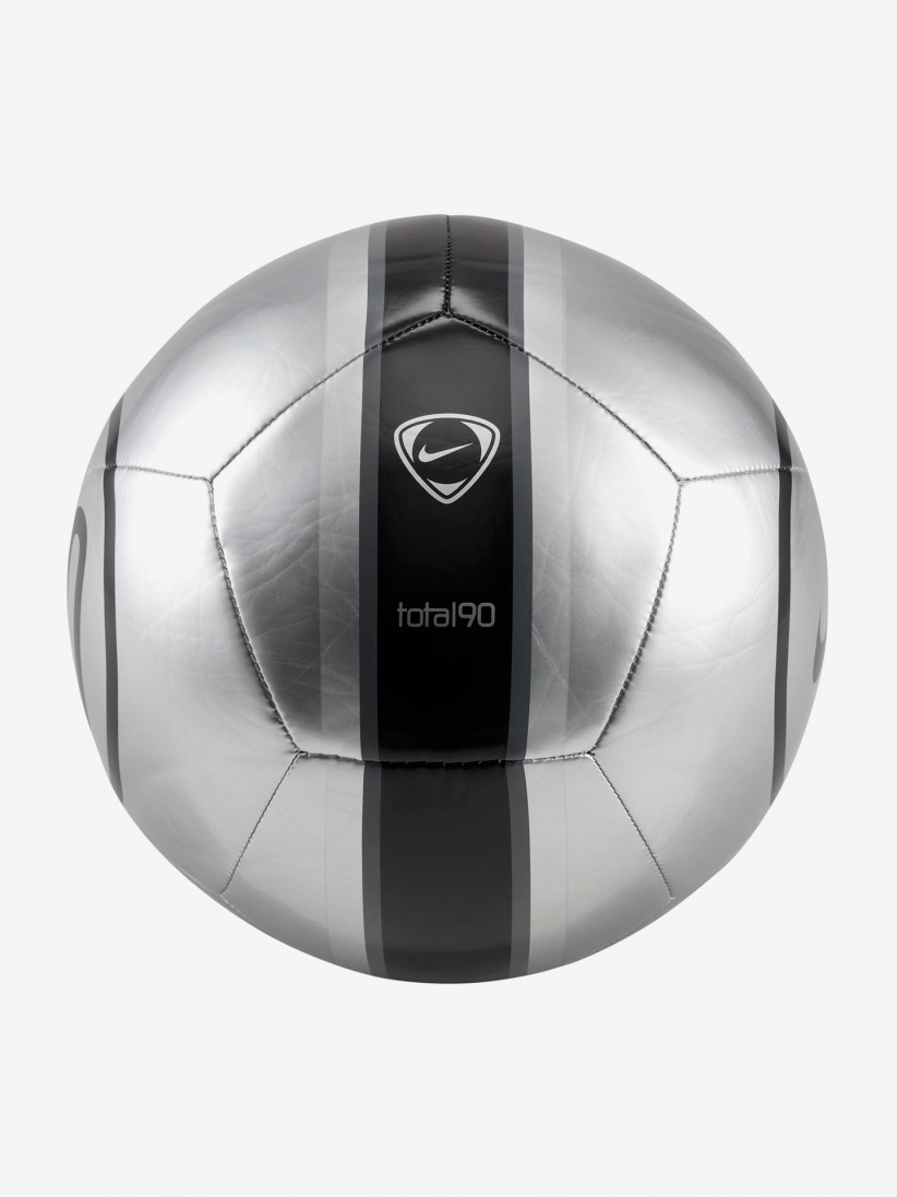 Bola Nike Academy Total 90 Prateada e Preta
