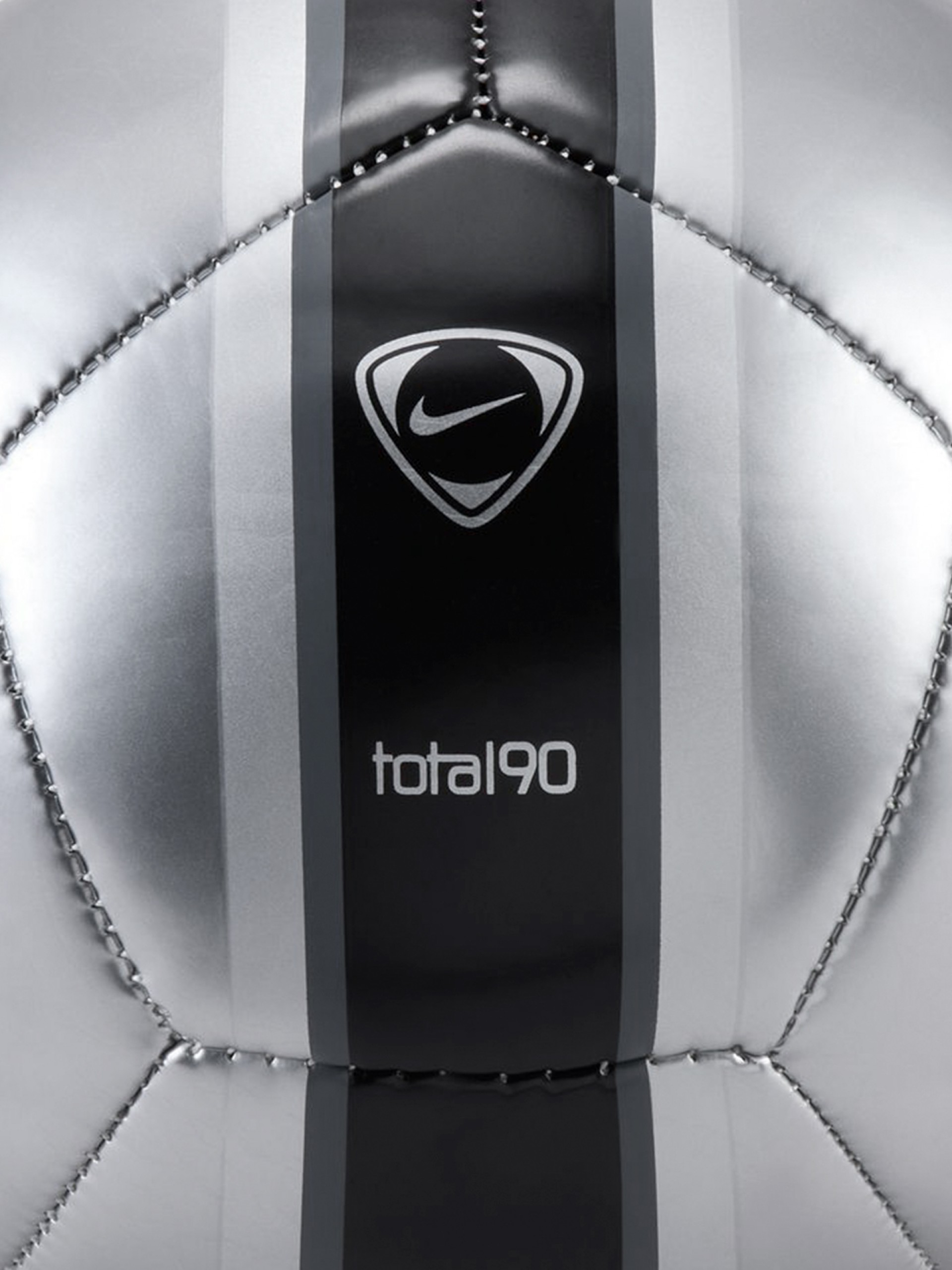 Bola Nike Total 90 Skills Mini Prateada e Preta