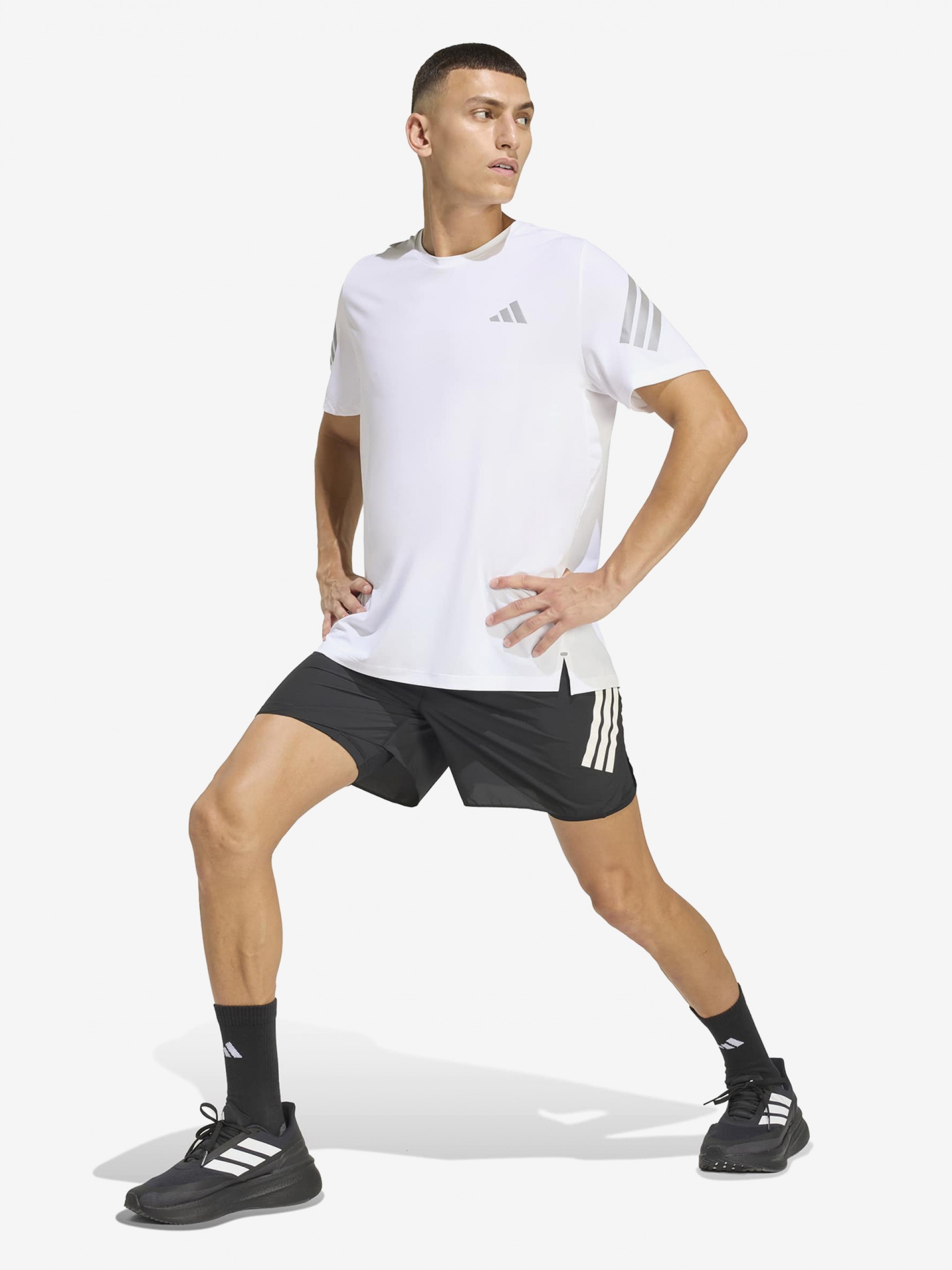 Adidas Adi365 Formotion 18cm Black 2-in-1 Running Shorts