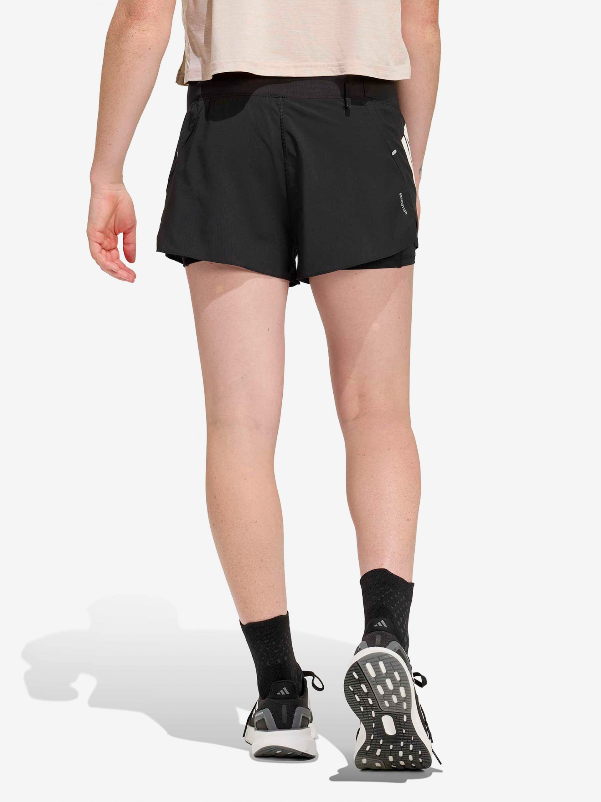 Adidas Adi365 Formotion 13cm W Black 2-in-1 Running Shorts