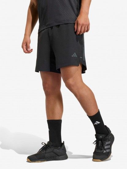 Adidas D4T Power 3-Stripes 18cm Black Training Shorts