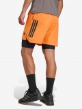 Adidas D4T Power 3-Stripes 18cm Orange Training Shorts