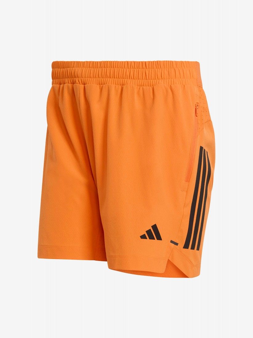 Adidas D4T Power 3-Stripes 18cm Orange Training Shorts