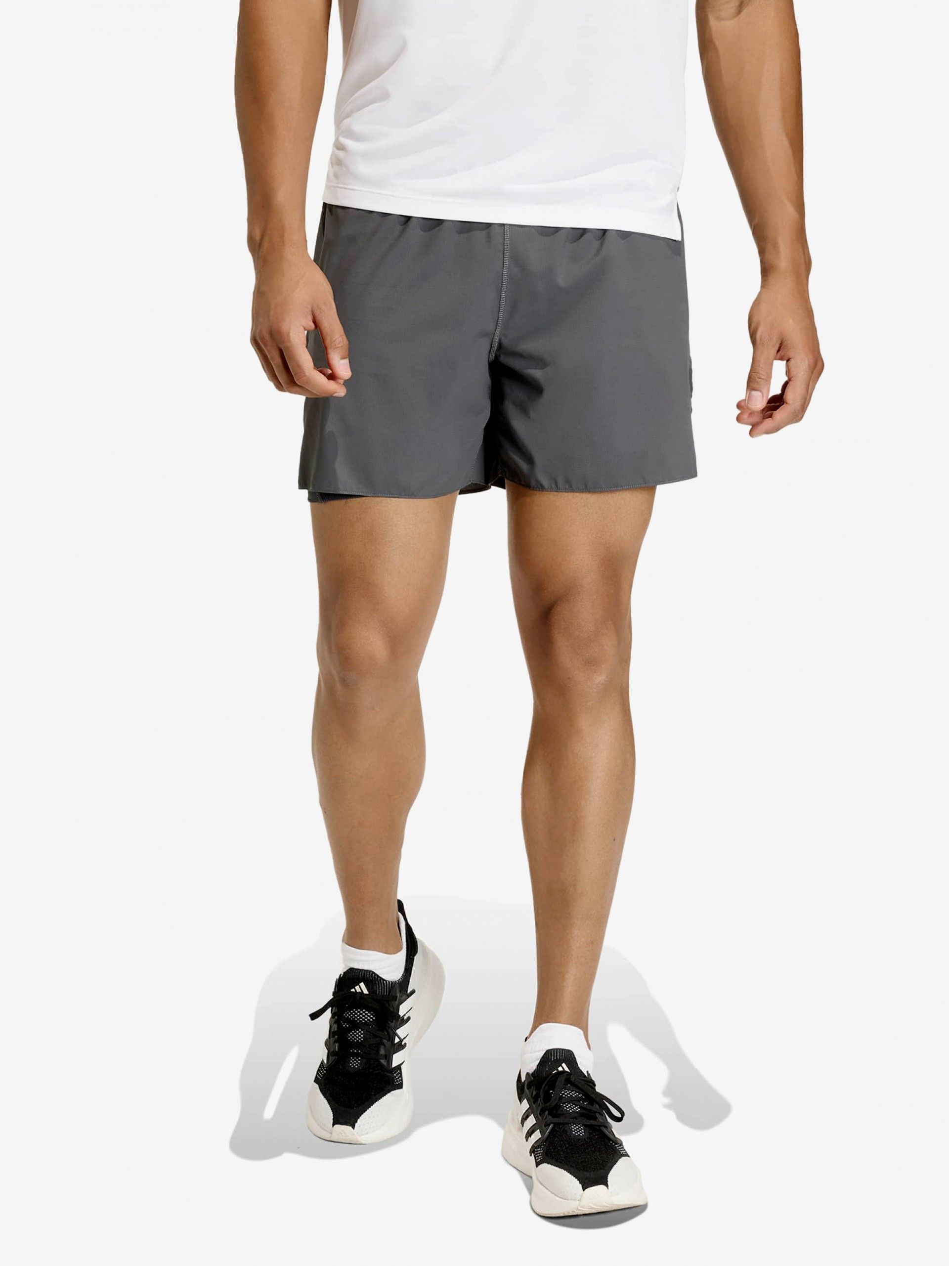 Calções de Running 2 em 1 Adidas Adi365 Formotion 18cm Cinzentos