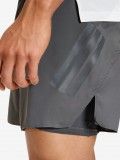 Adidas Adi365 Formotion 18cm Grey 2-in-1 Running Shorts