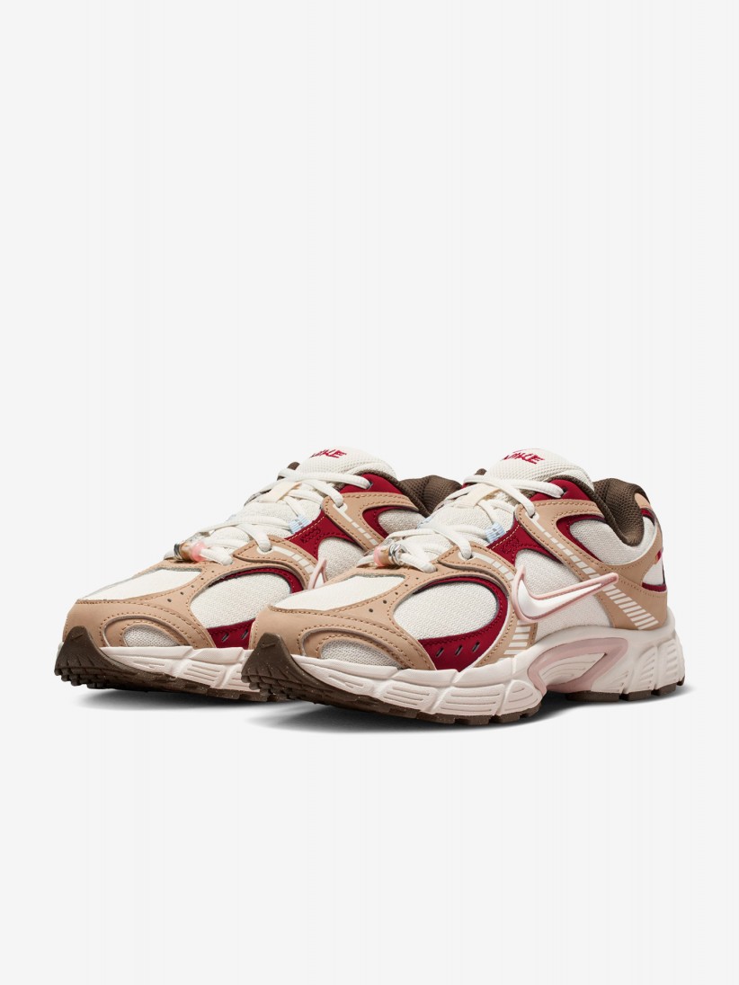 Nike V5 RNR White, Beige and Red Sneakers For Women