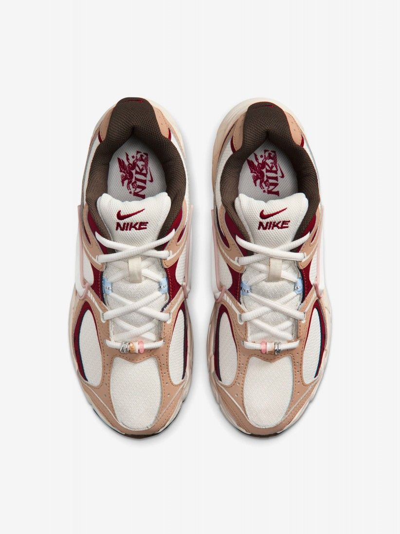 Nike V5 RNR White, Beige and Red Sneakers For Women