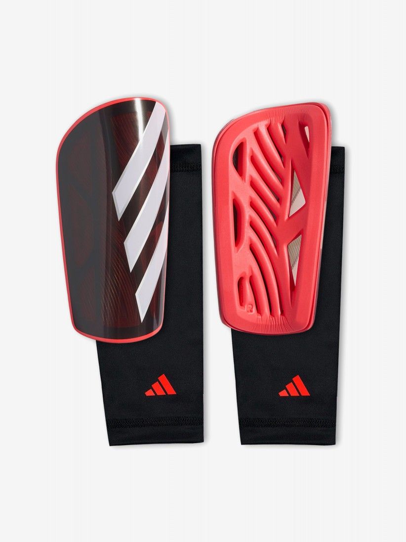 Adidas Tiro League Black and Red Shin Guards