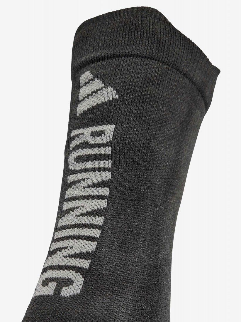 Adidas RUNxGRAPHIC Washed Grey Running Socks