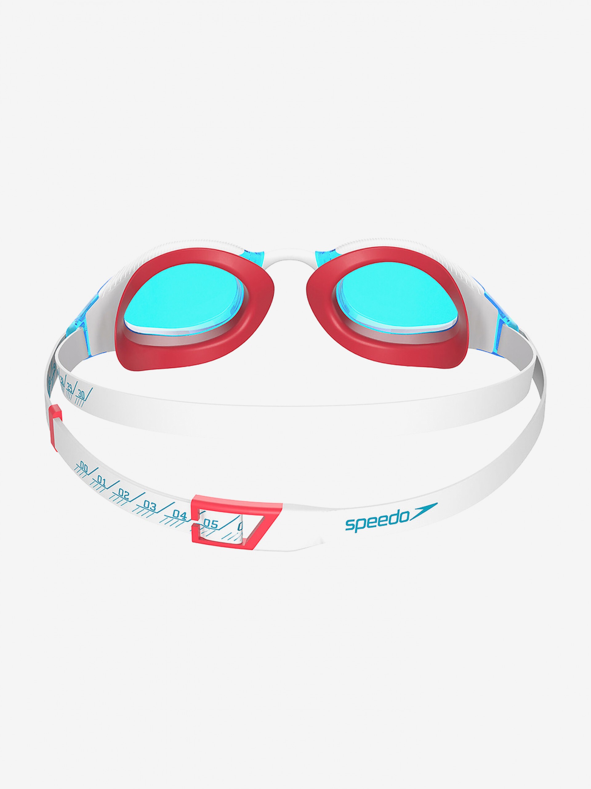 Speedo Fastskin Hyper Elite Blue, White and Red Swimming Goggles