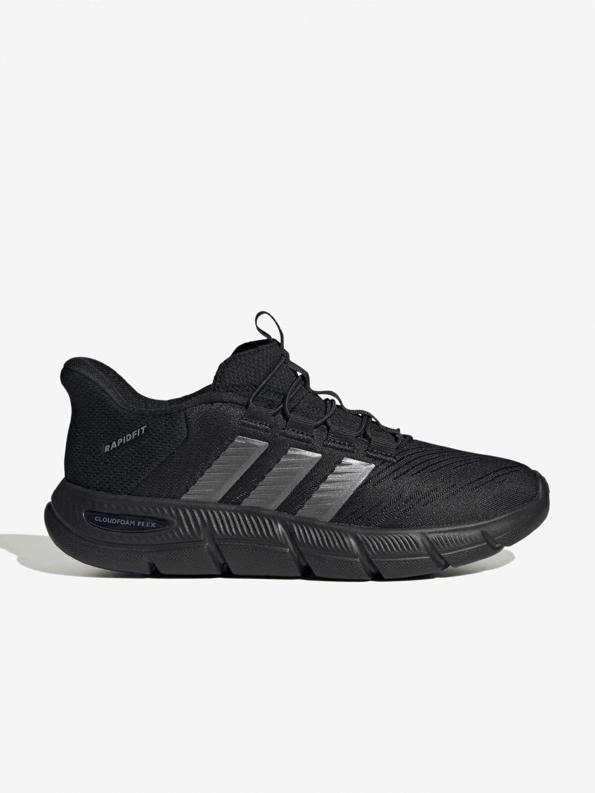 Adidas Cloudfoam Flex Rapidfit W Black Walking Trainers