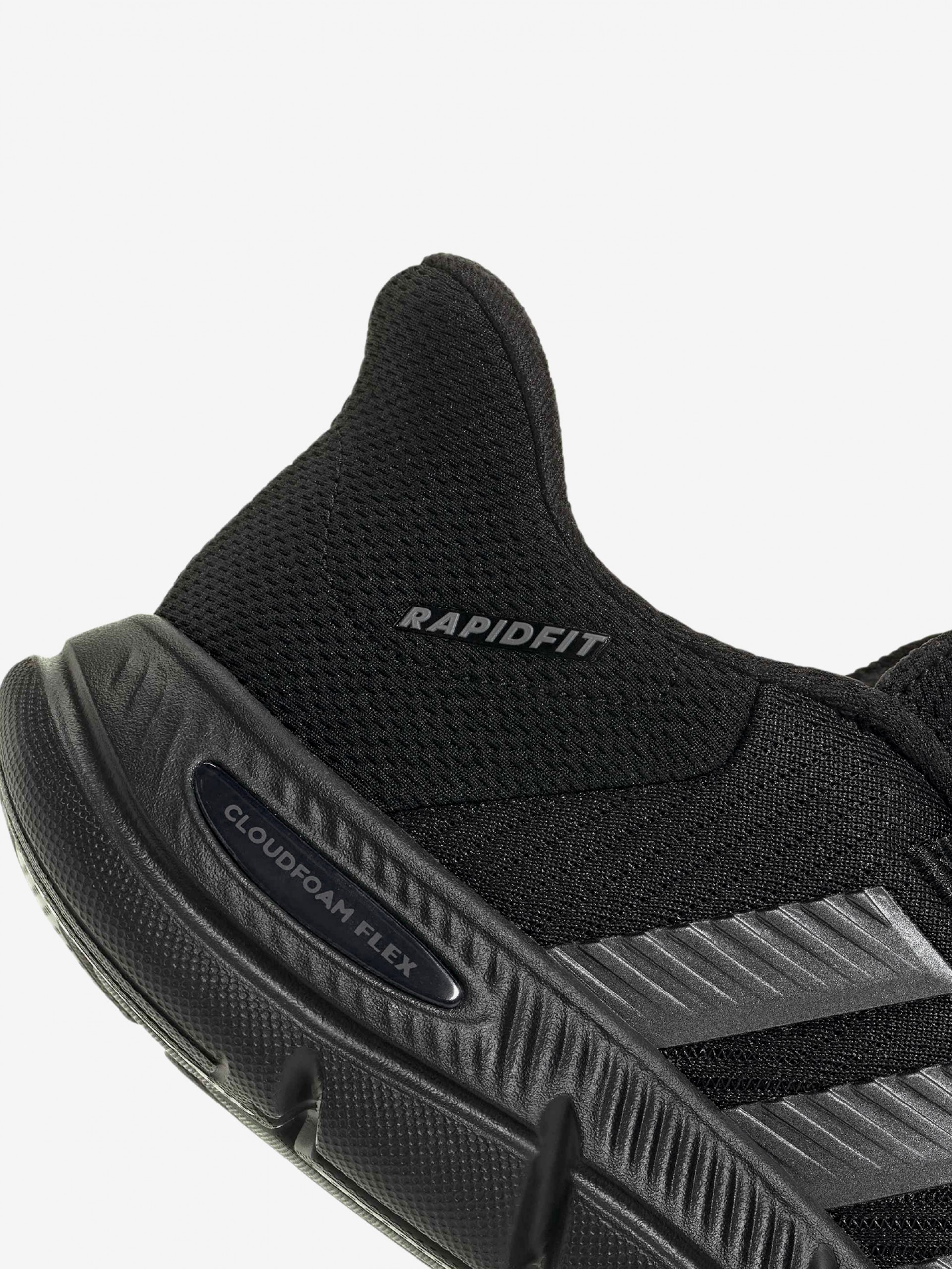 Adidas Cloudfoam Flex Rapidfit W Black Walking Trainers