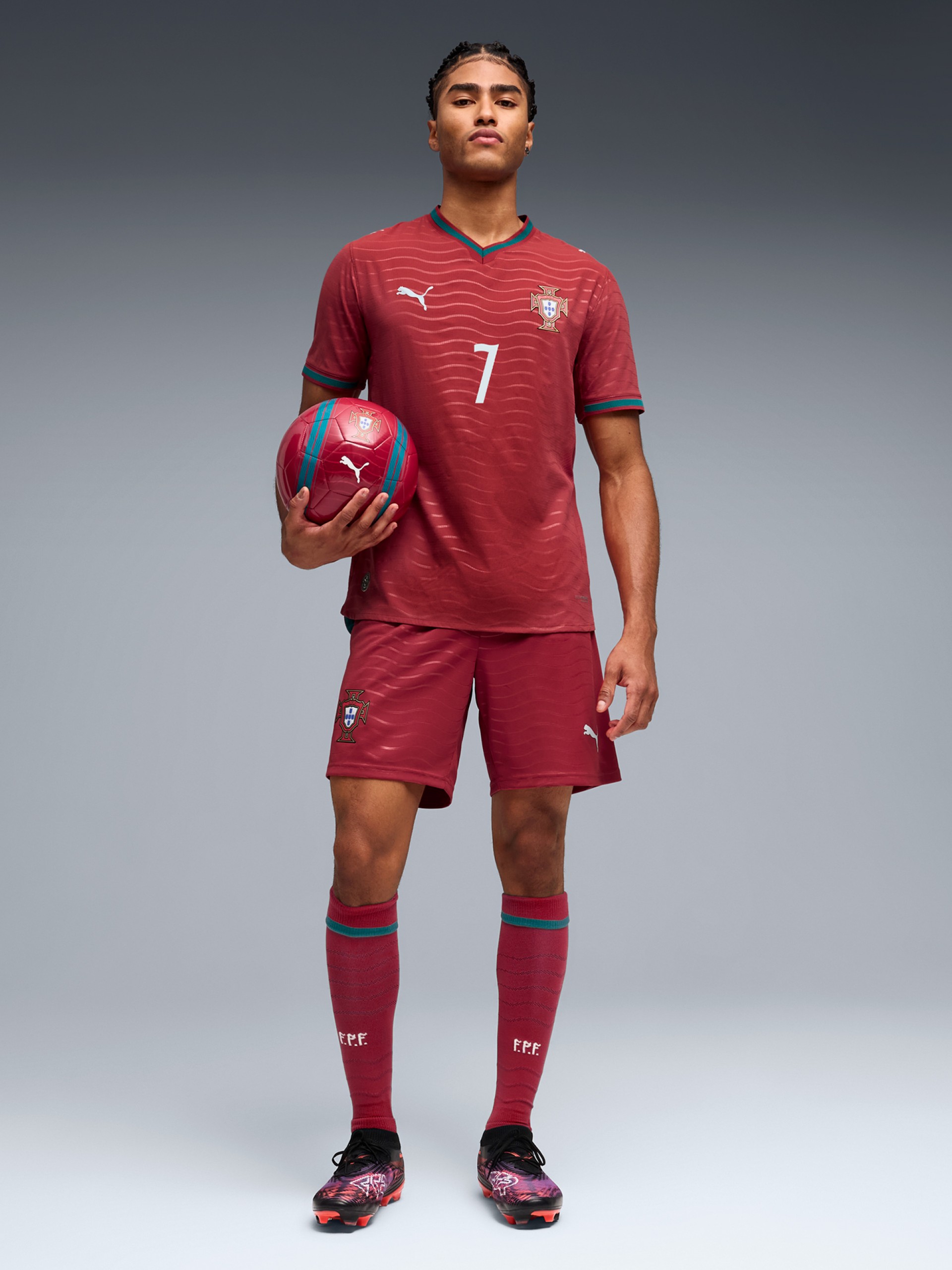 Camisola Puma Portugal Principal Autêntica Versão Jogador 2026 Cristiano Ronaldo