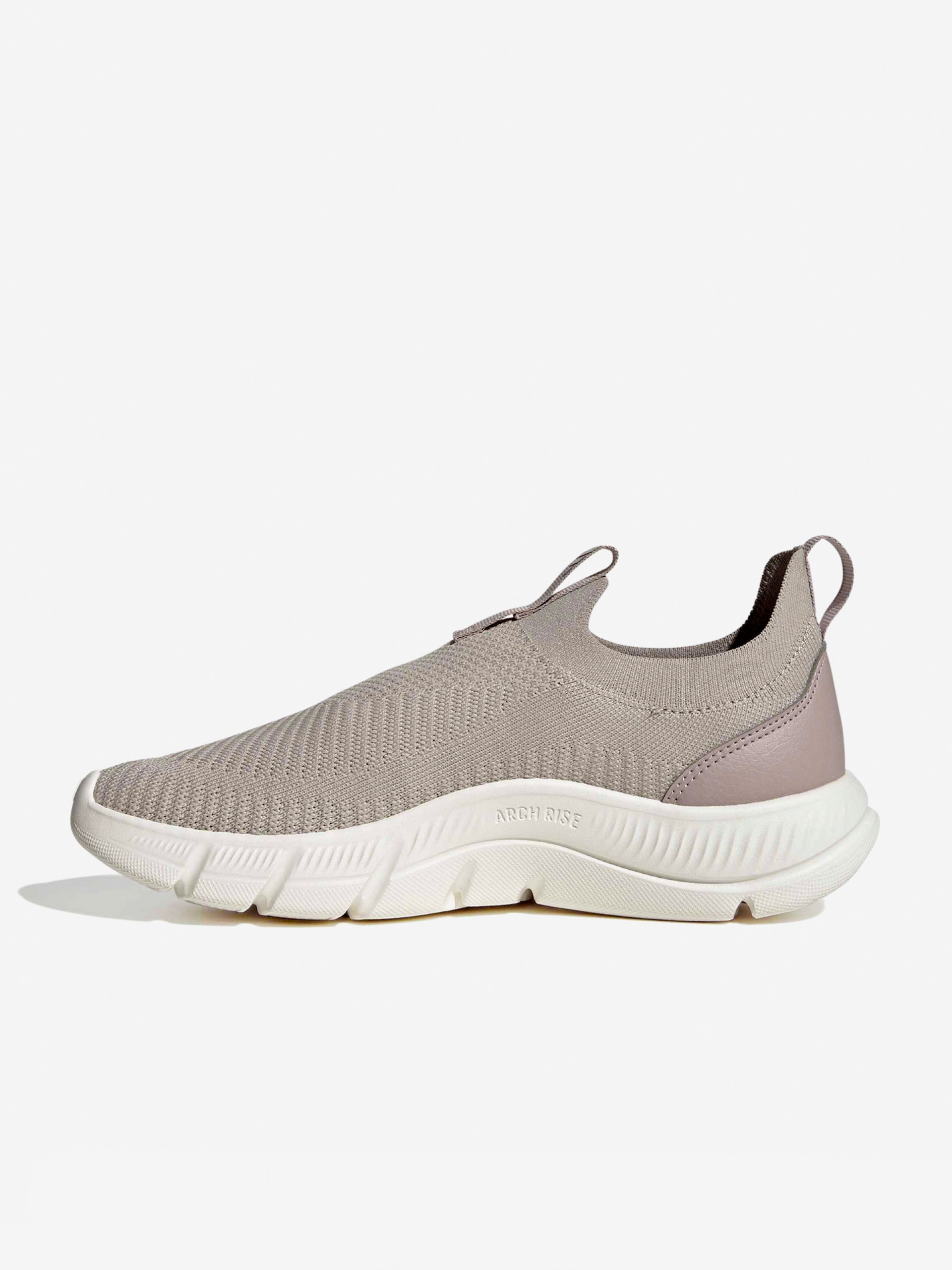 Adidas Cloudfoam Flex Sock W Beige and Pink Walking Trainers