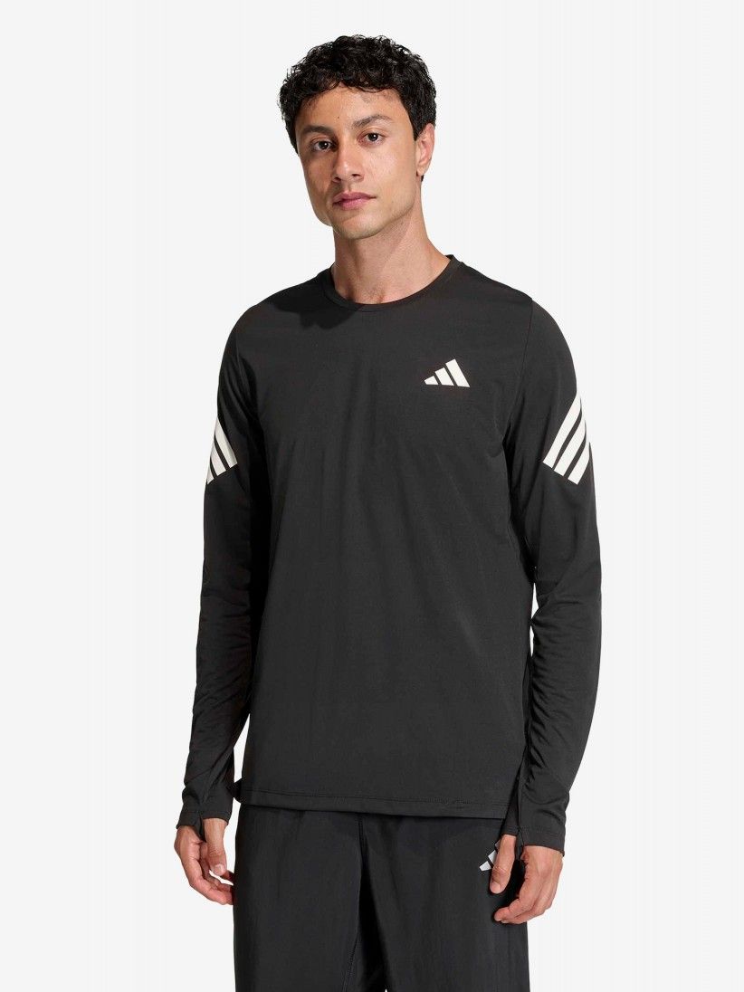 Camiseta de Manga Larga de Running Adidas Adi365 Iconic Climacool Negra