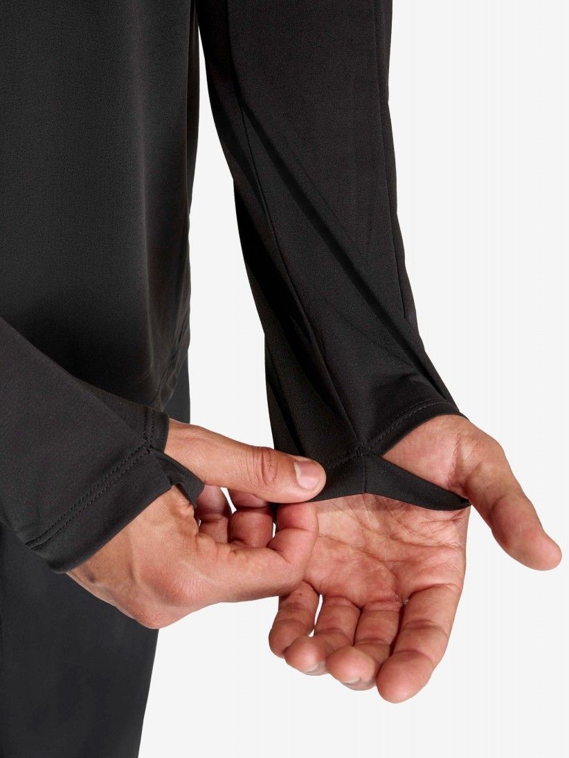 Camiseta de Manga Larga de Running Adidas Adi365 Iconic Climacool Negra