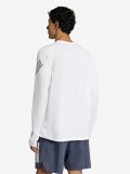Camiseta de Manga Larga de Running Adidas Adi365 Iconic Climacool Blanca