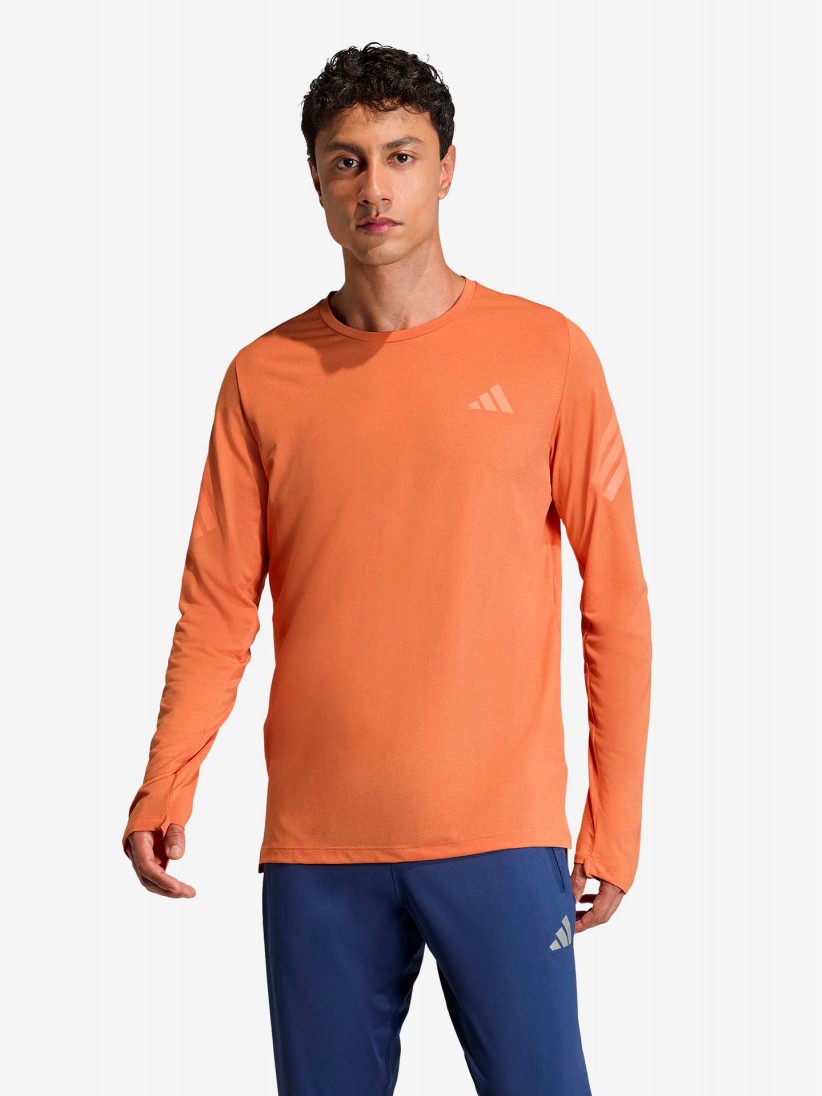 Camiseta de Manga Larga de Running Adidas Adi365 Iconic Climacool Naranja