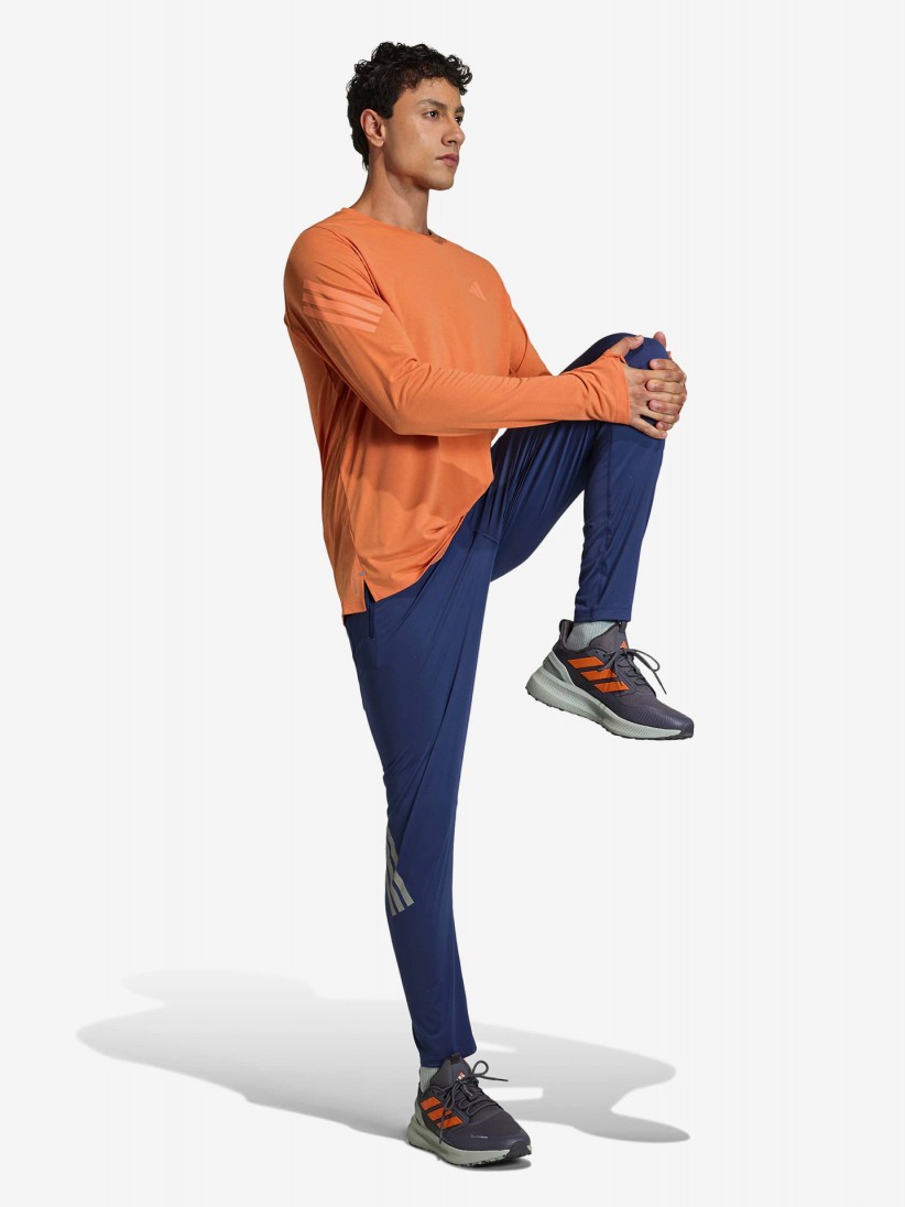 Camiseta de Manga Larga de Running Adidas Adi365 Iconic Climacool Naranja