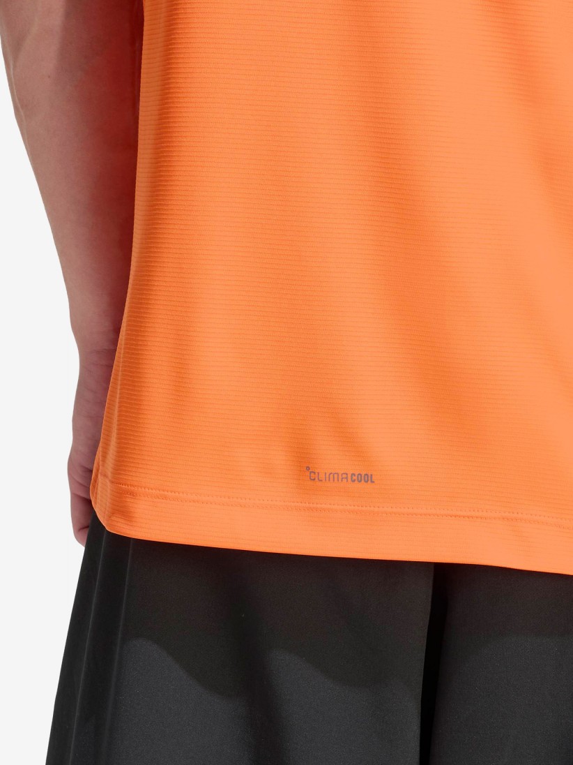 Camiseta de Entrenamiento Adidas D4T Power PrimeLift 3-Stripes Naranja