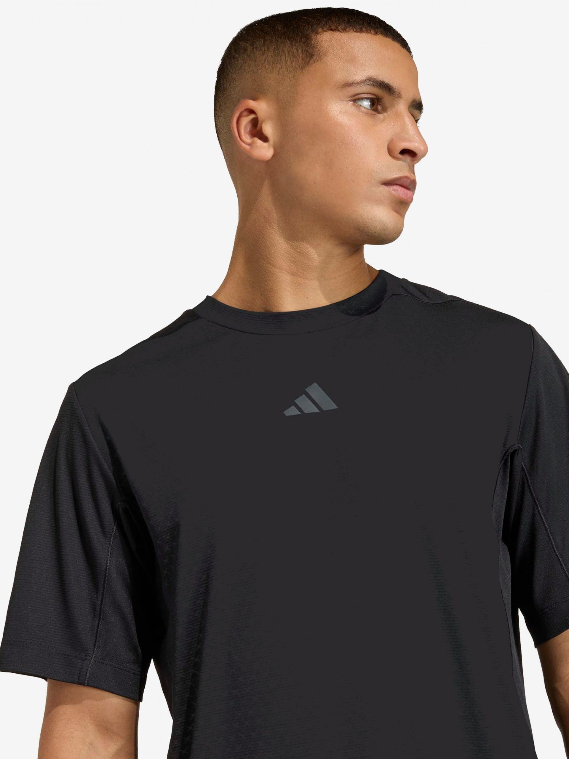 Camiseta de Entrenamiento Adidas D4T Power PrimeLift 3-Stripes Negra