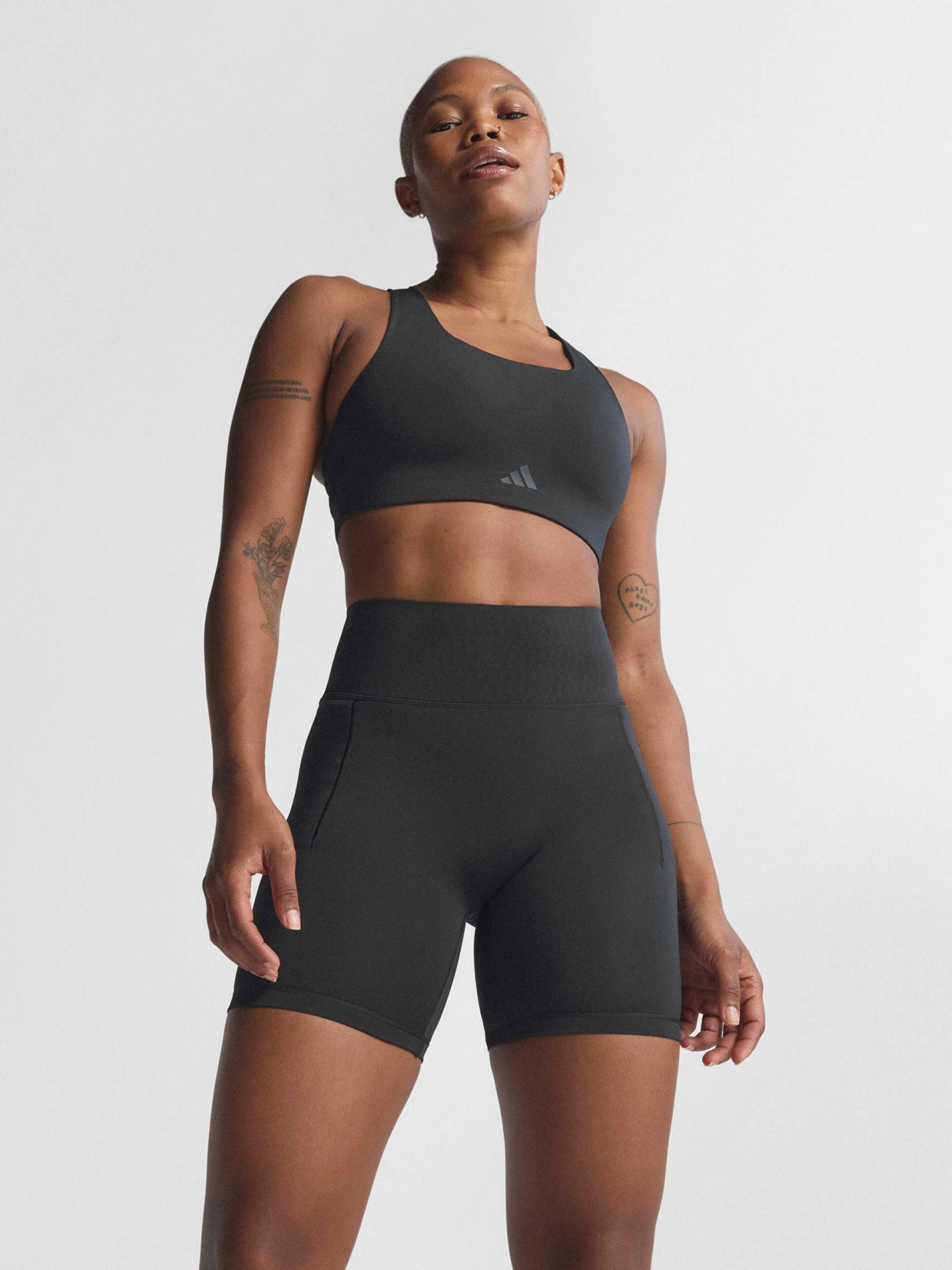 Adidas Optime Power Climacool 13cm W Black Biker Shorts