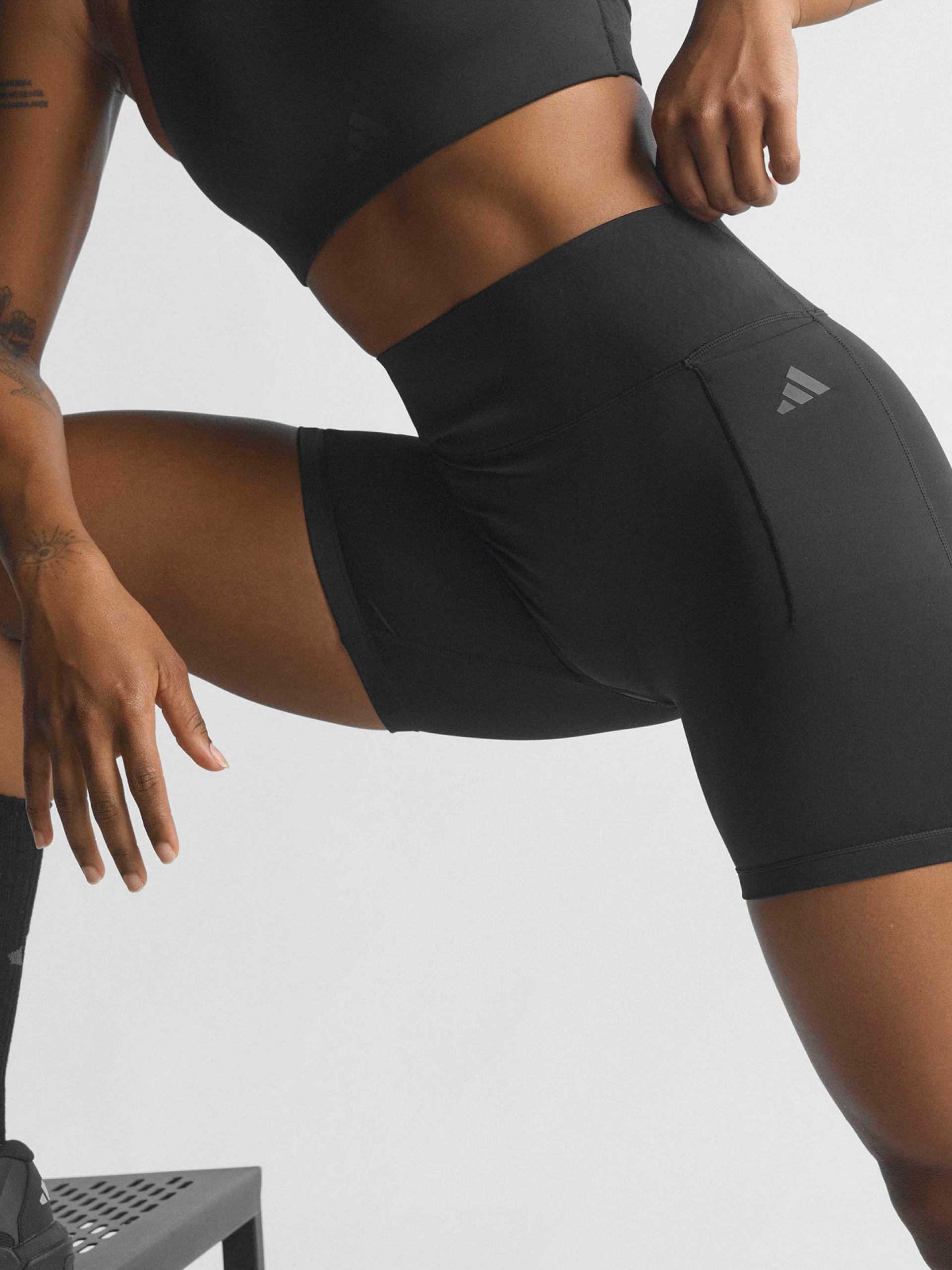 Adidas Optime Power Climacool 13cm W Black Biker Shorts