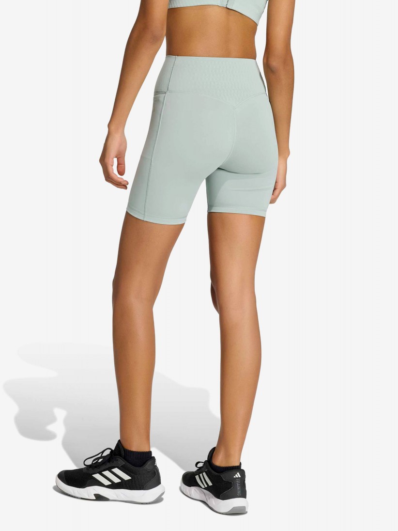 Adidas Optime Power Climacool 13cm W Green Biker Shorts