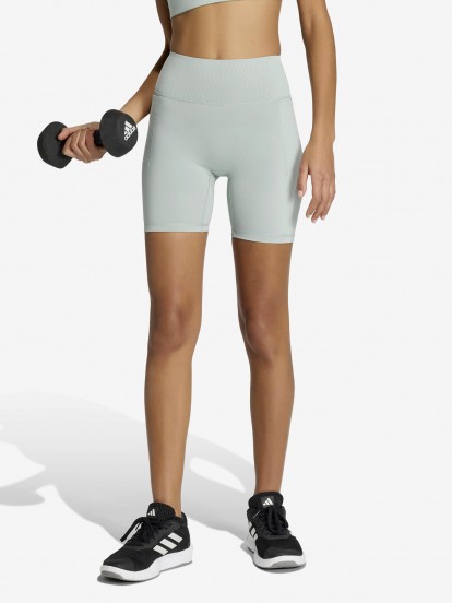 Adidas Optime Power Climacool 13cm W Green Biker Shorts