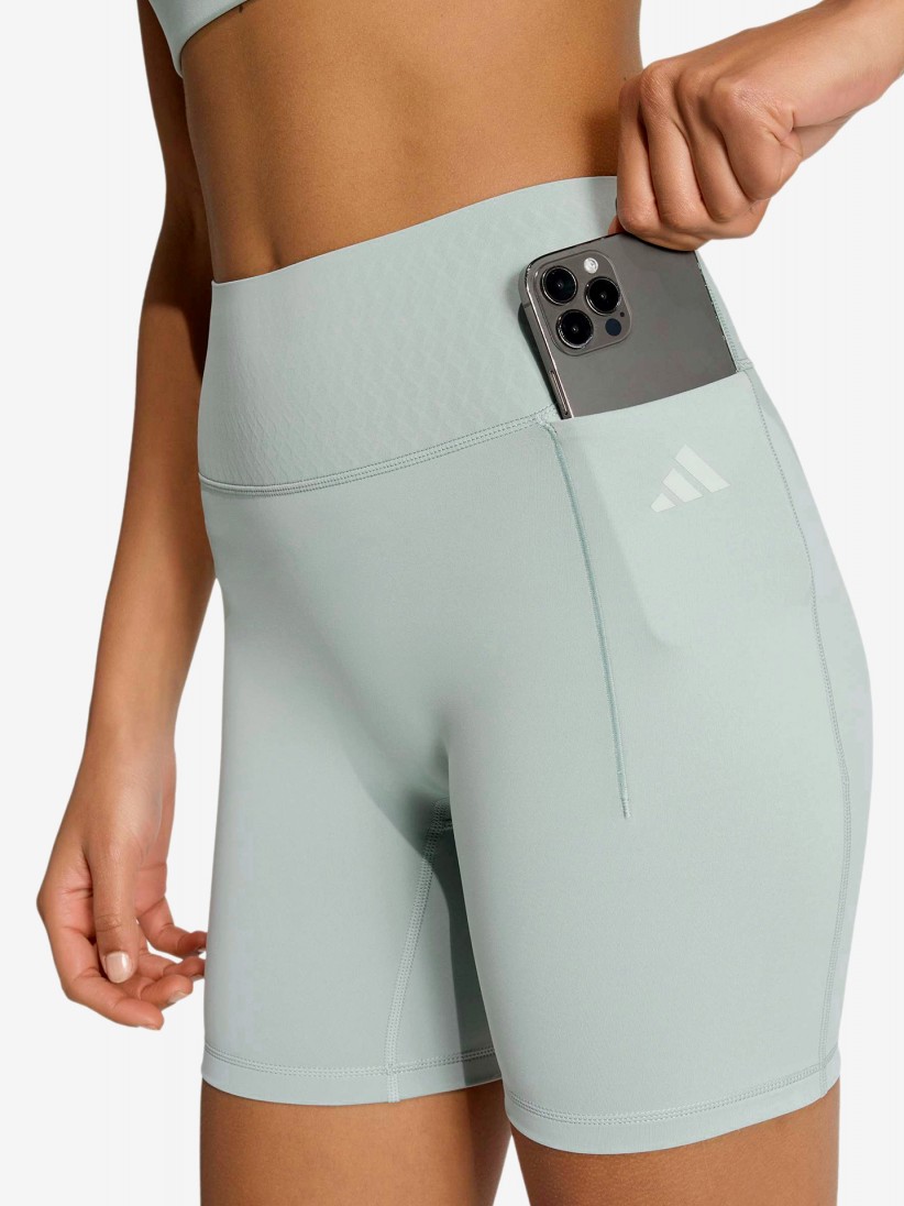 Adidas Optime Power Climacool 13cm W Green Biker Shorts