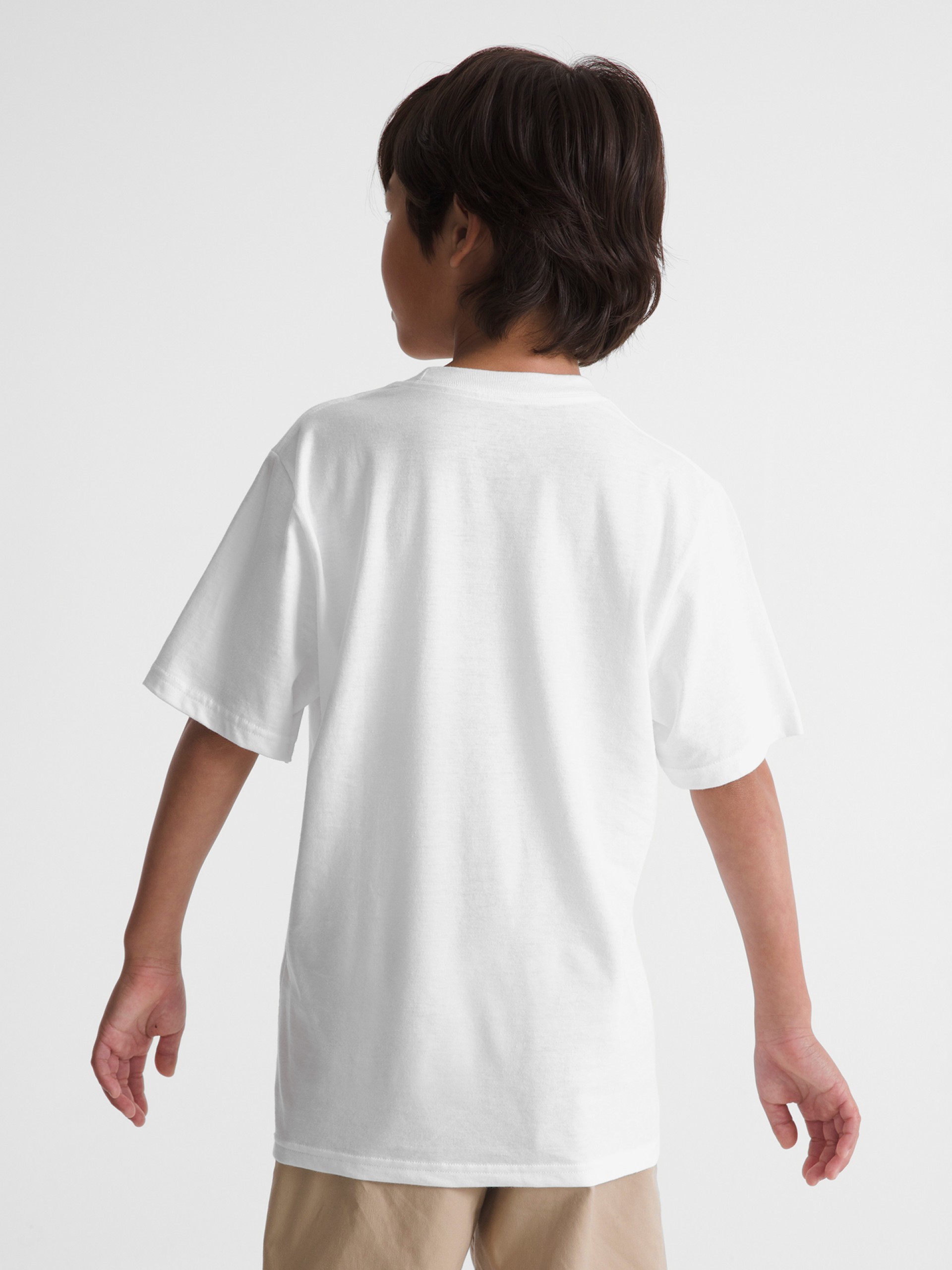 T-shirt Vans Big Push Kids Branca