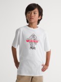 T-shirt Vans Big Push Kids Branca