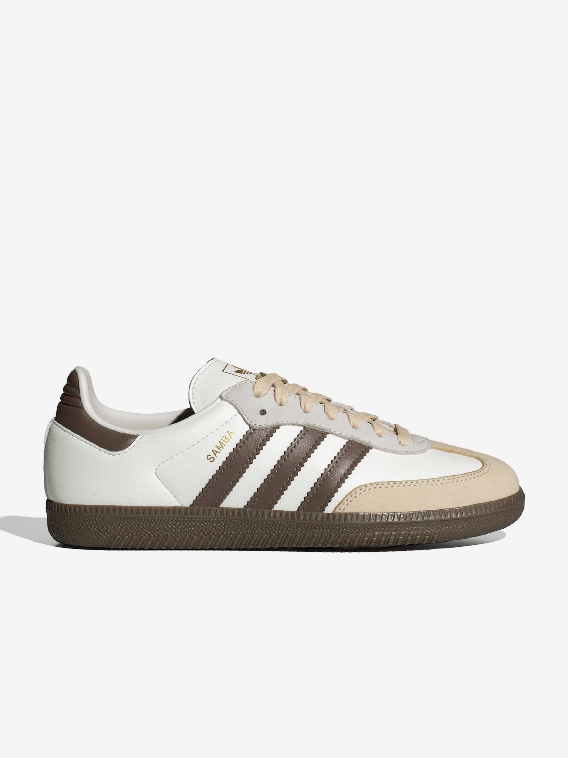 Sapatilhas Adidas Samba OG W Brancas, Castanhas e Bege