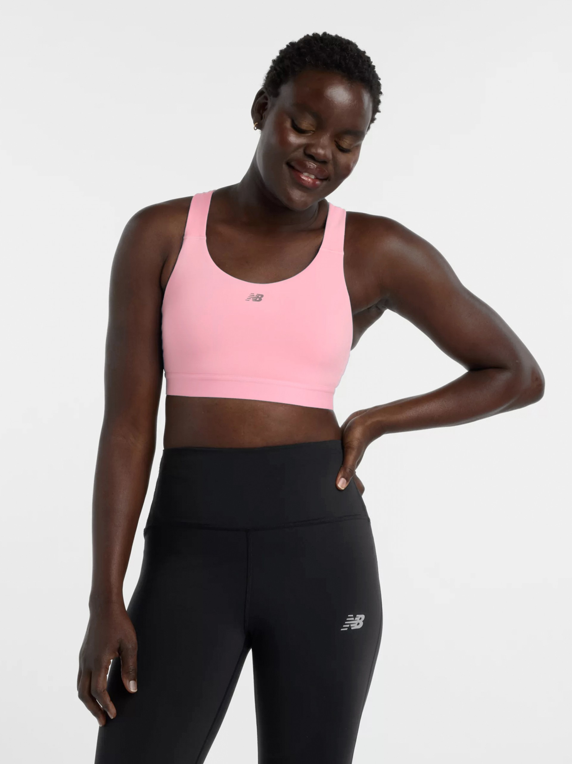 Sutiã Desportivo New Balance Essential Train Suporte Médio Rosa