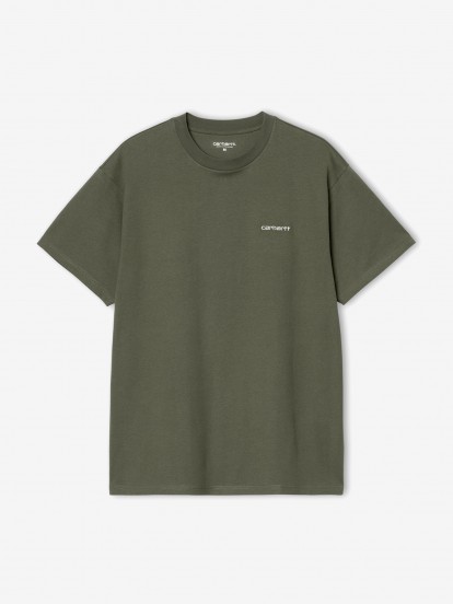 Carhartt WIP Script Embroidery Green T-shirt