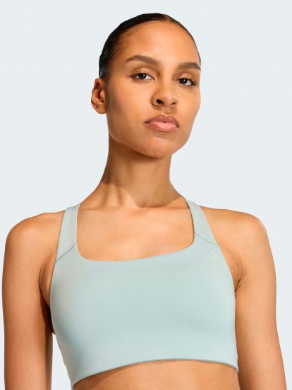 Sujetador Deportivo Adidas Optime Sujeci�n Media W Verde