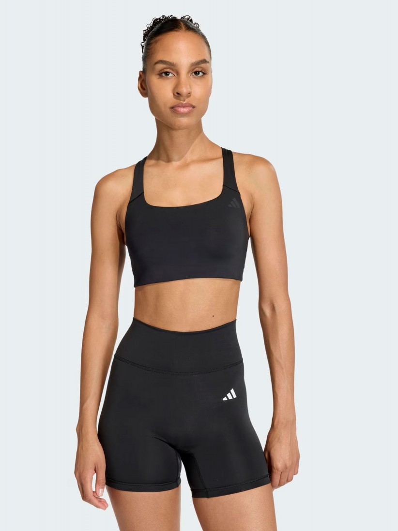 Sujetador Deportivo Adidas Optime Sujeci�n Media W Negro
