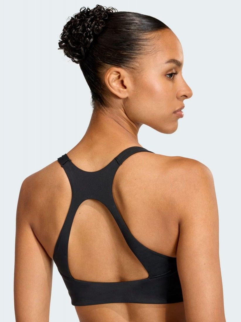 Sujetador Deportivo Adidas Optime Sujeci�n Media W Negro