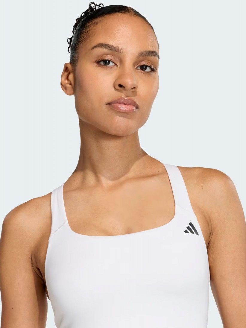 Sujetador Deportivo Adidas Optime Sujeci�n Media W Blanco
