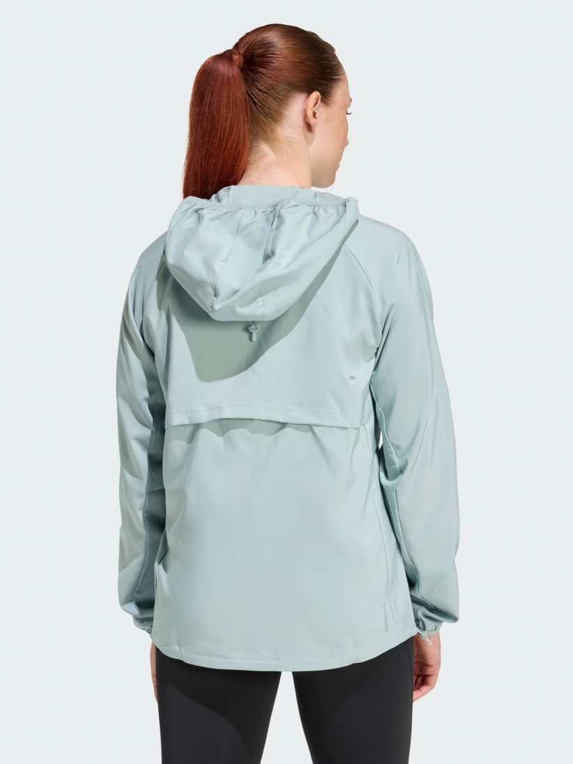Adidas Adi365 Essentials W Green Running Hooded Jacket