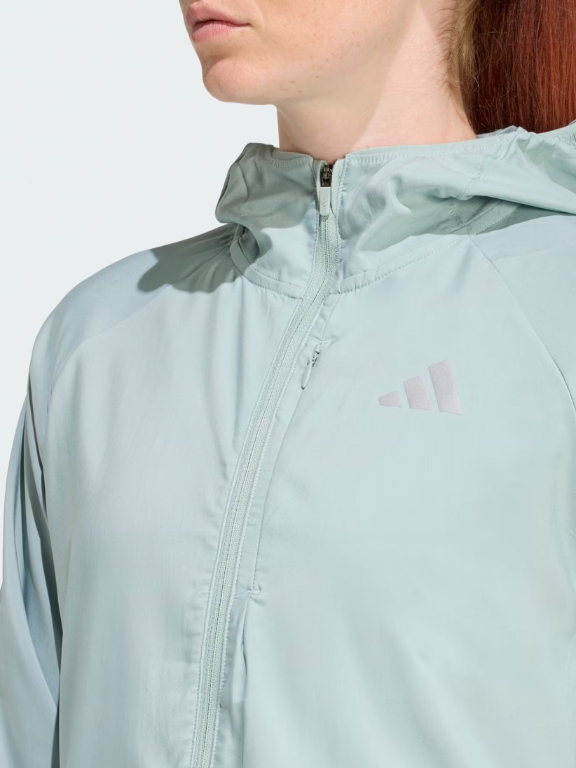 Adidas Adi365 Essentials W Green Running Hooded Jacket